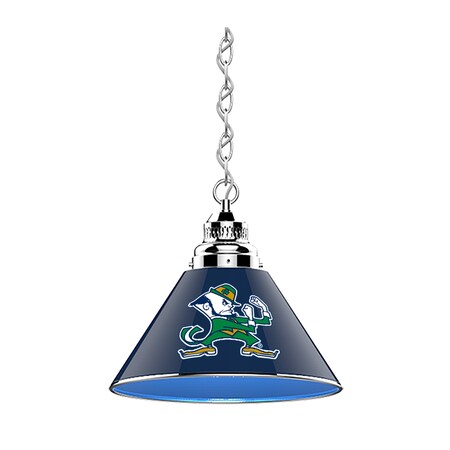 Holland Bar Stool Co Notre Dame Leprechaun Pendant Light, Chrome Fixture BL1CHND-Lep